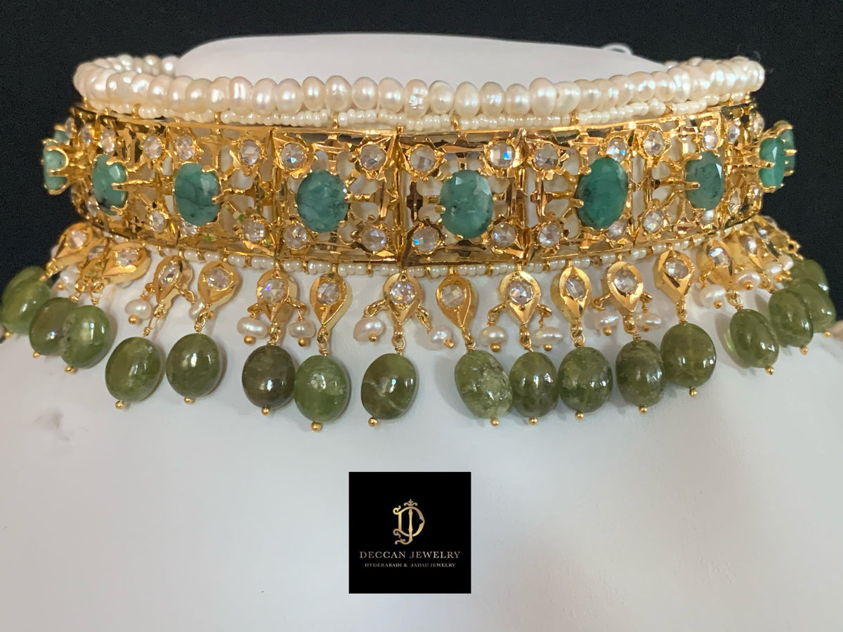 Insia jadavi lacha in natural beads (SHIPS IN 4 WEEKS)