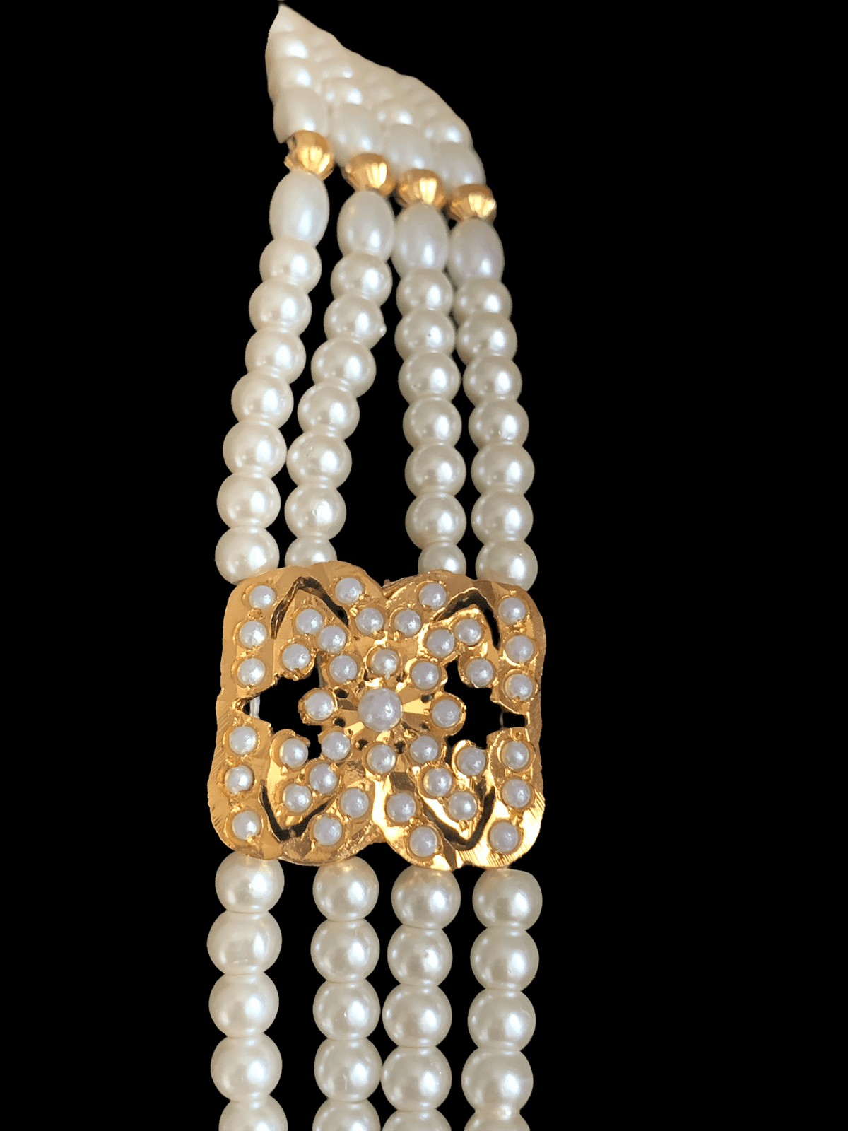 BR9 Filza  bridal set - shell pearls  ( SHIPS IN 4 WEEKS )