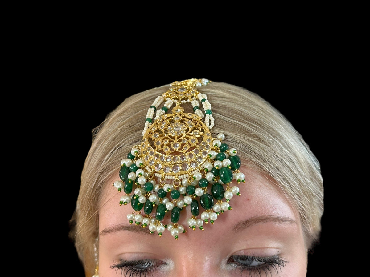 DJET42 Romana earrings tika in green ( READY TO SHIP )
