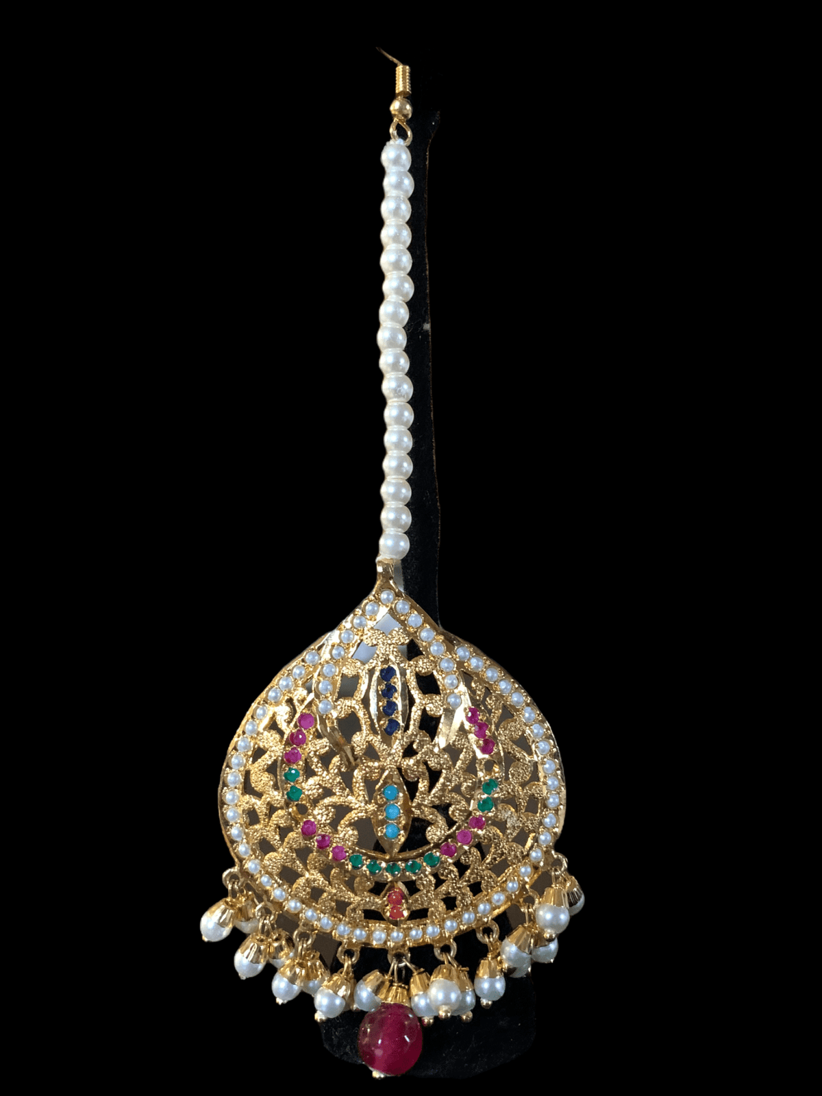 DJET2 navratan jhumka  earrings tika ( READY TO SHIP )