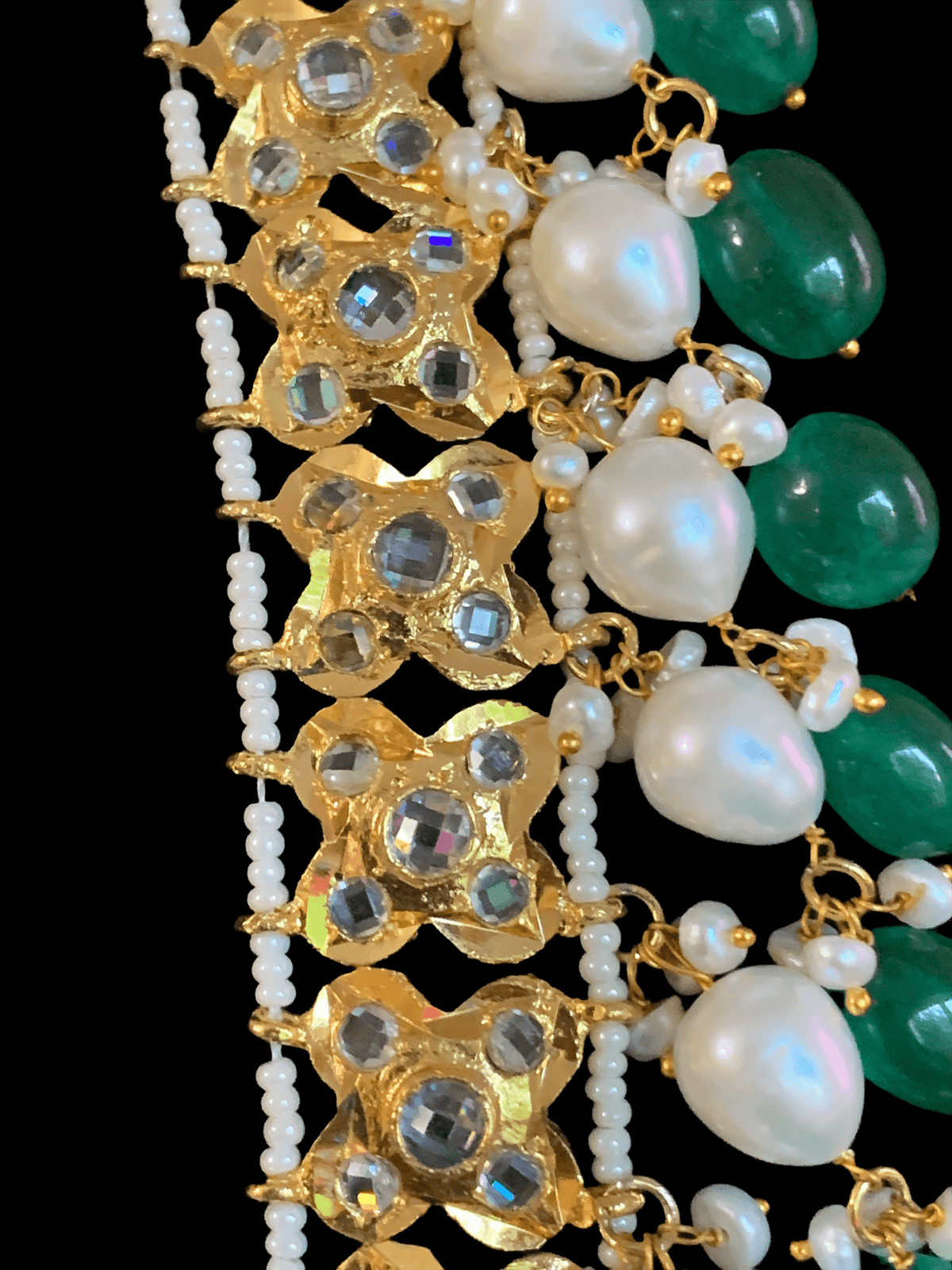 LN74 Mahira long Rani haar with fresh water pearls (SHIPS IN 4 WEEKS )