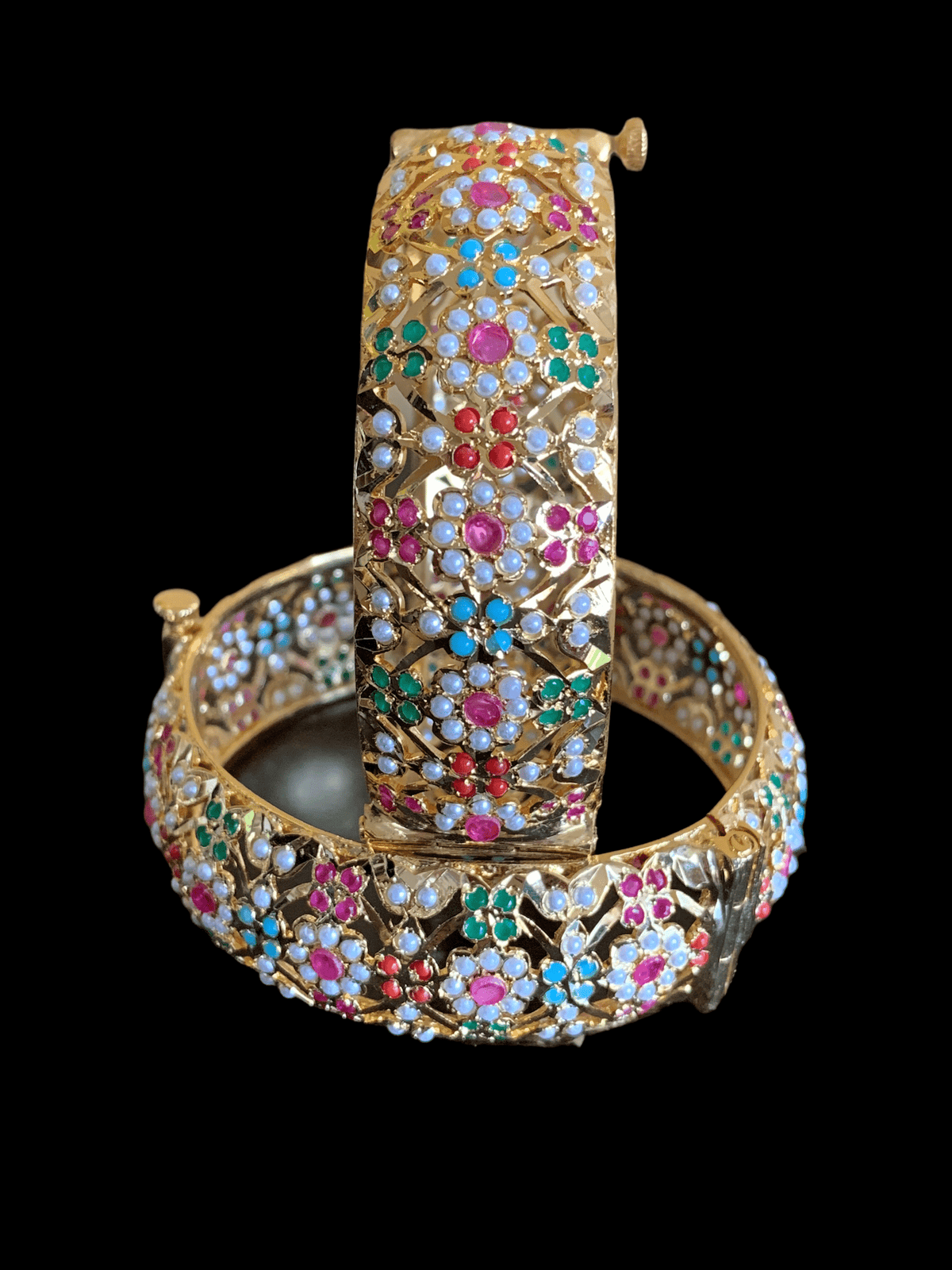 B10 Navratan Shibra Bangles ( SHIPS IN 4 WEEKS  )