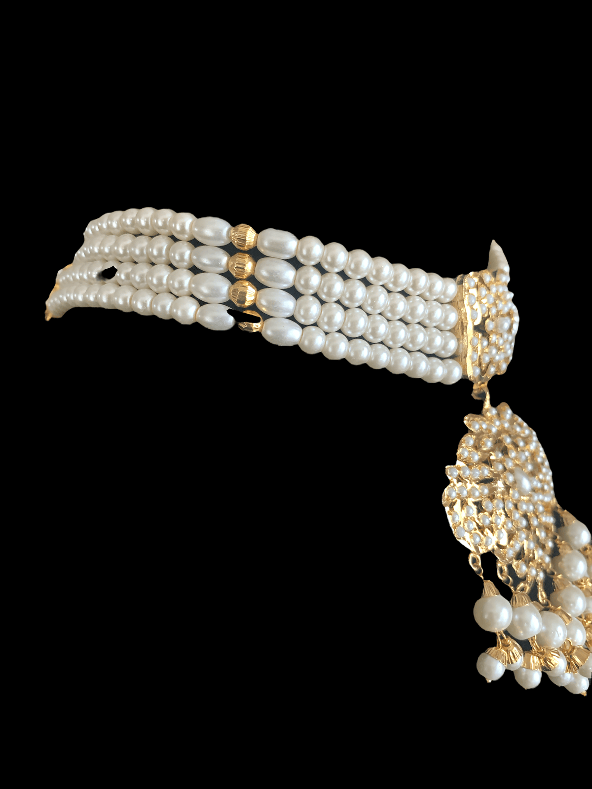 BR9 Filza  bridal set - shell pearls  ( SHIPS IN 4 WEEKS )