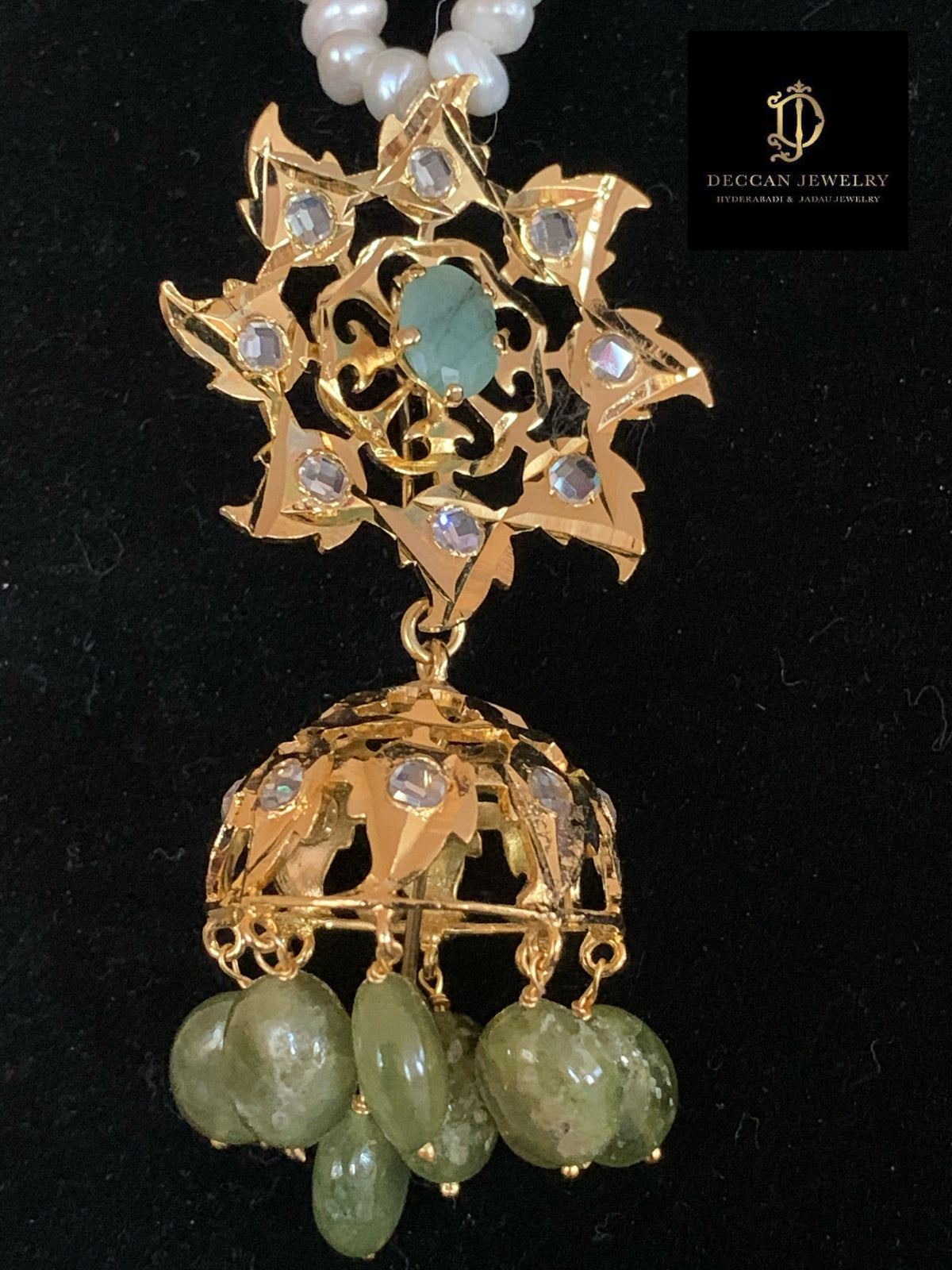 Insia jadavi lacha in natural beads (SHIPS IN 4 WEEKS)