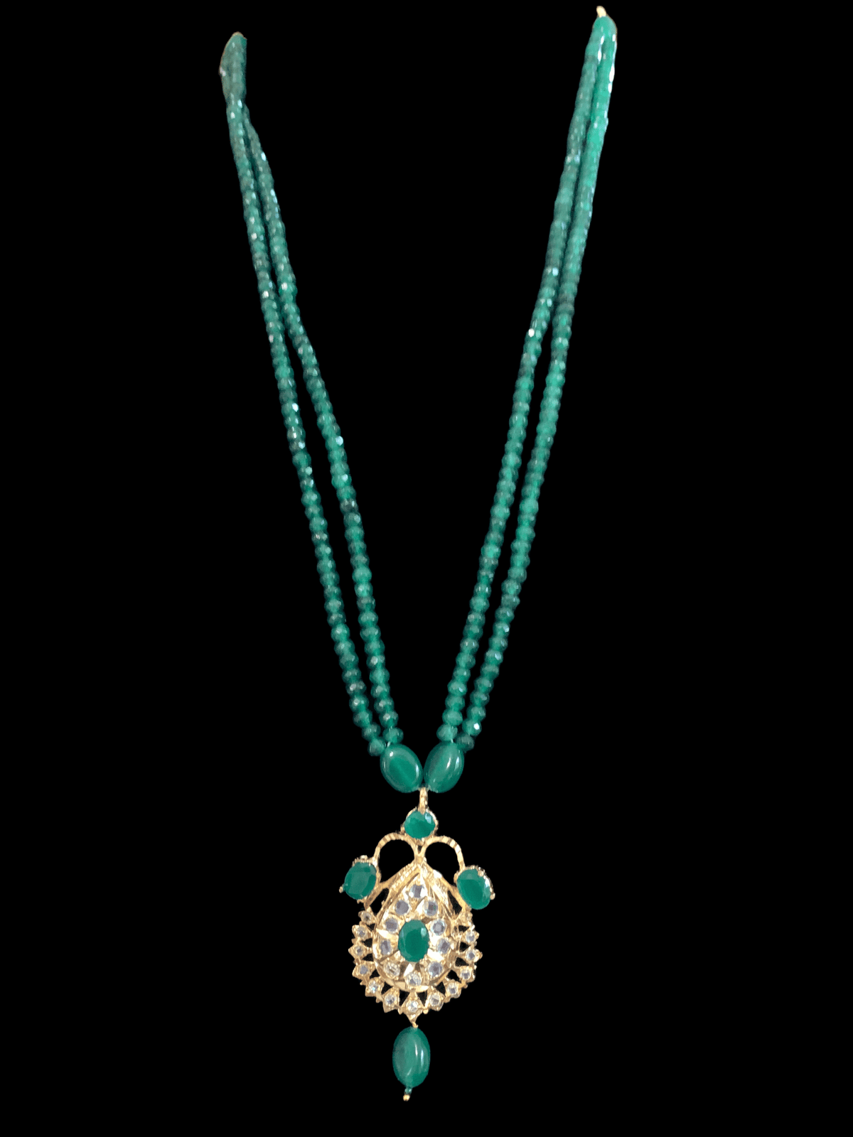 PS441 Jugni in green   beads ( READY TO SHIP )