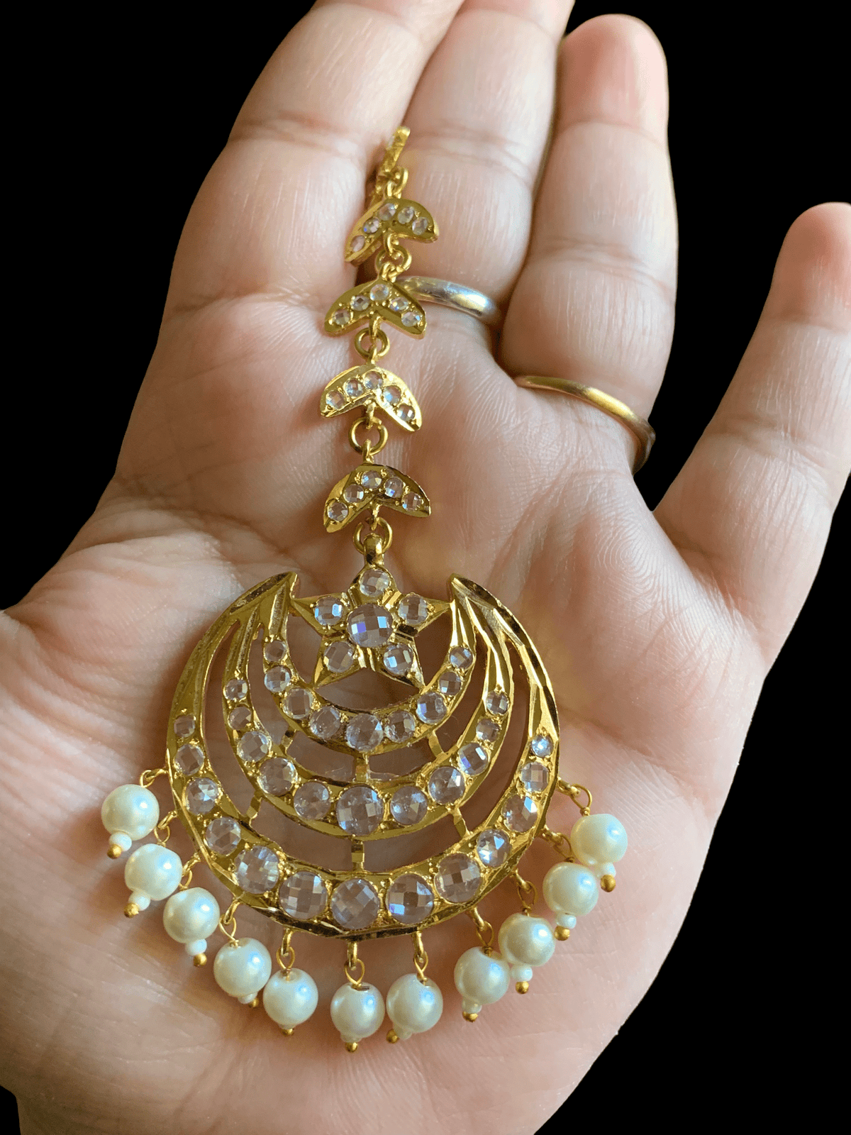 DJTK34 komal shell pearl  tika ( READY TO SHIP )