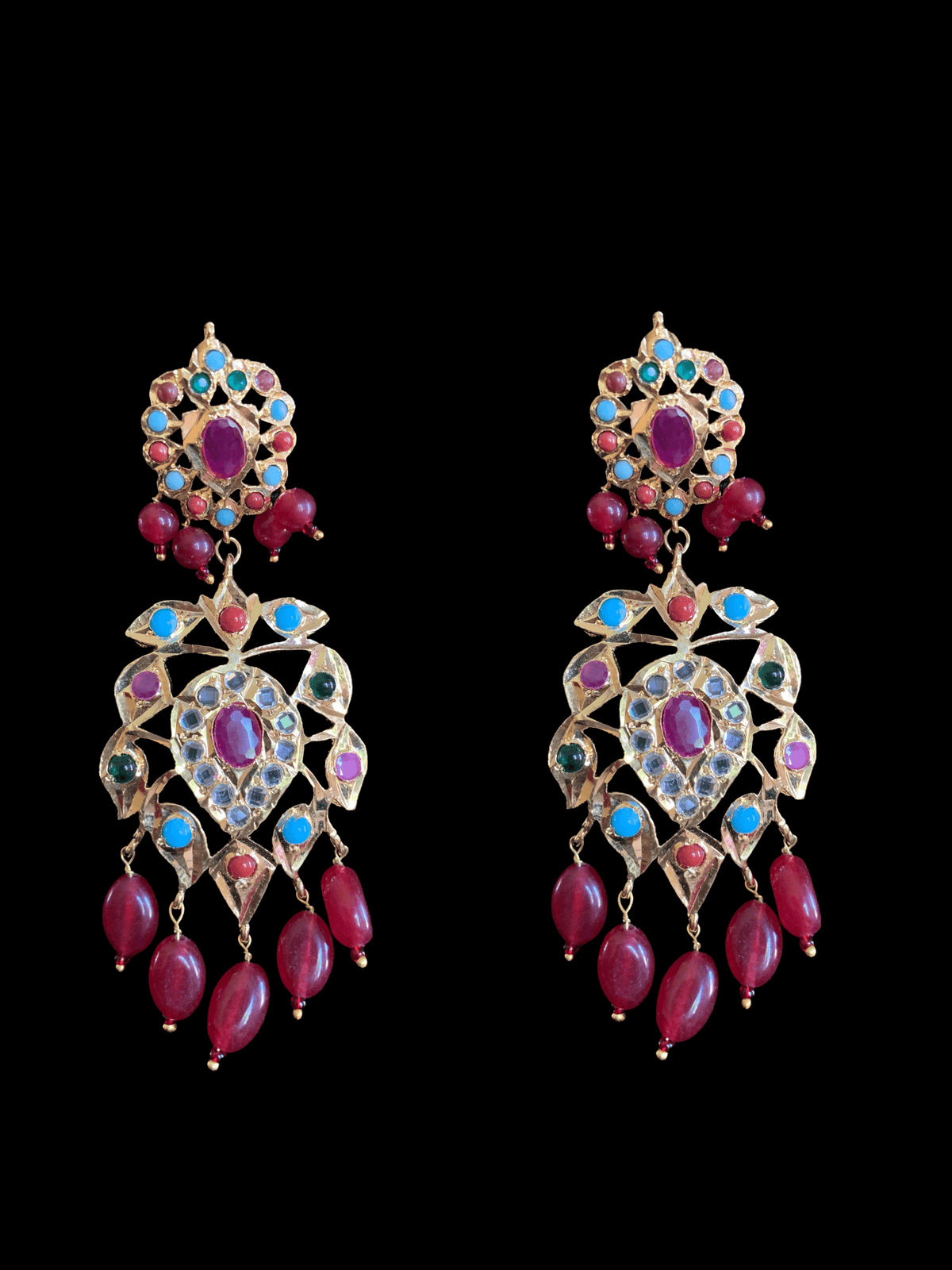 C7 Sahaj choker in Navratan ( READY TO SHIP )
