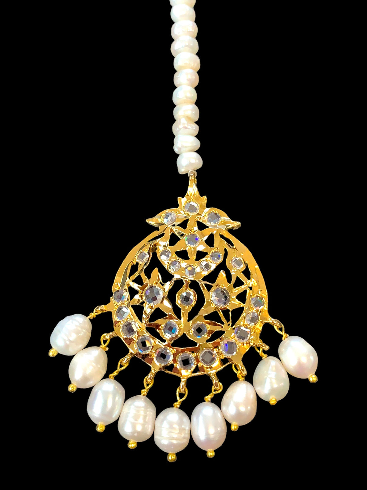 DJTK107 Lahar fresh water pearl  tika   ( READY TO SHIP )