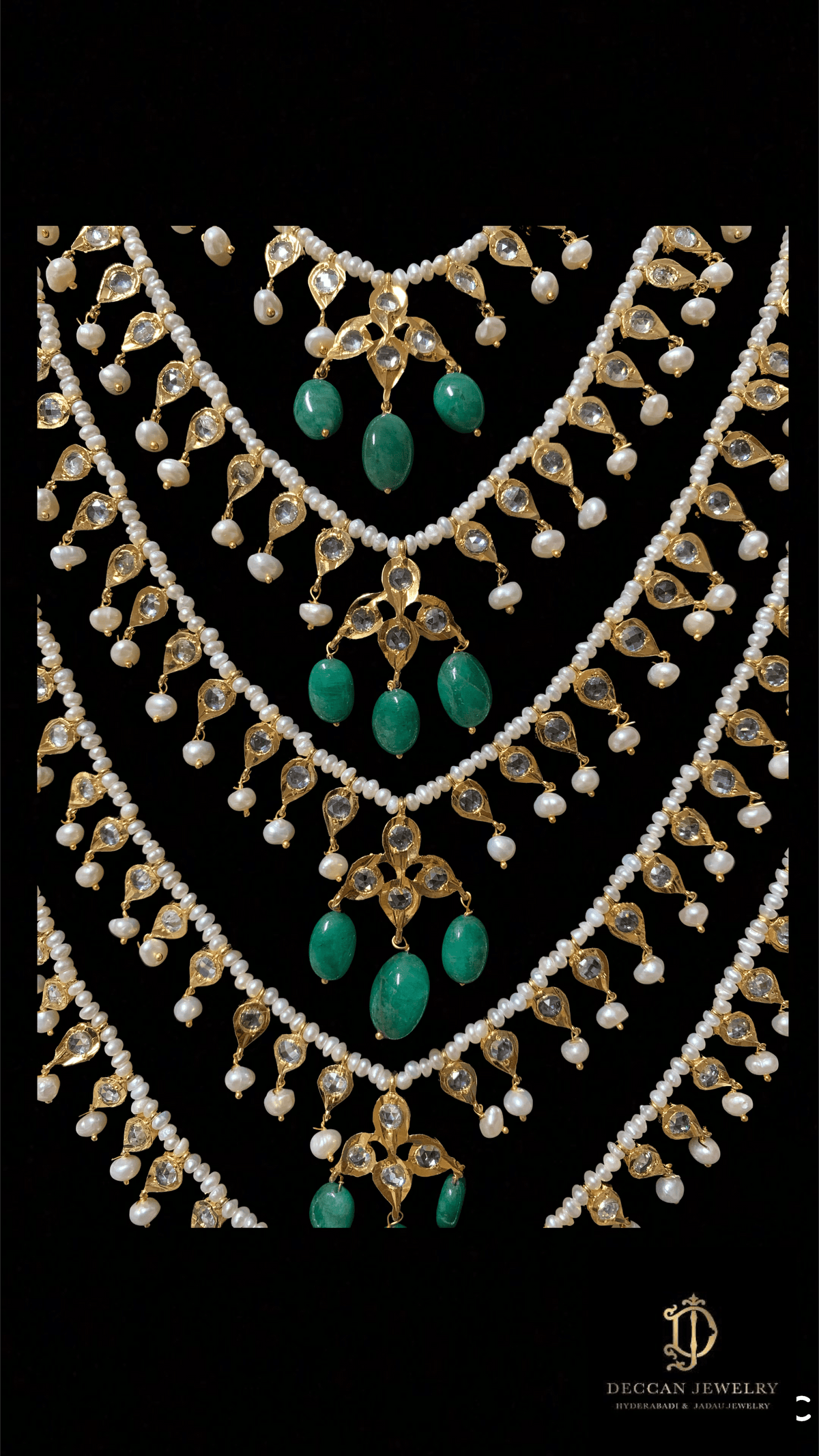 SAT15 Insia Bridal satlada in fresh water pearls (SHIPS IN 4 WEEKS)