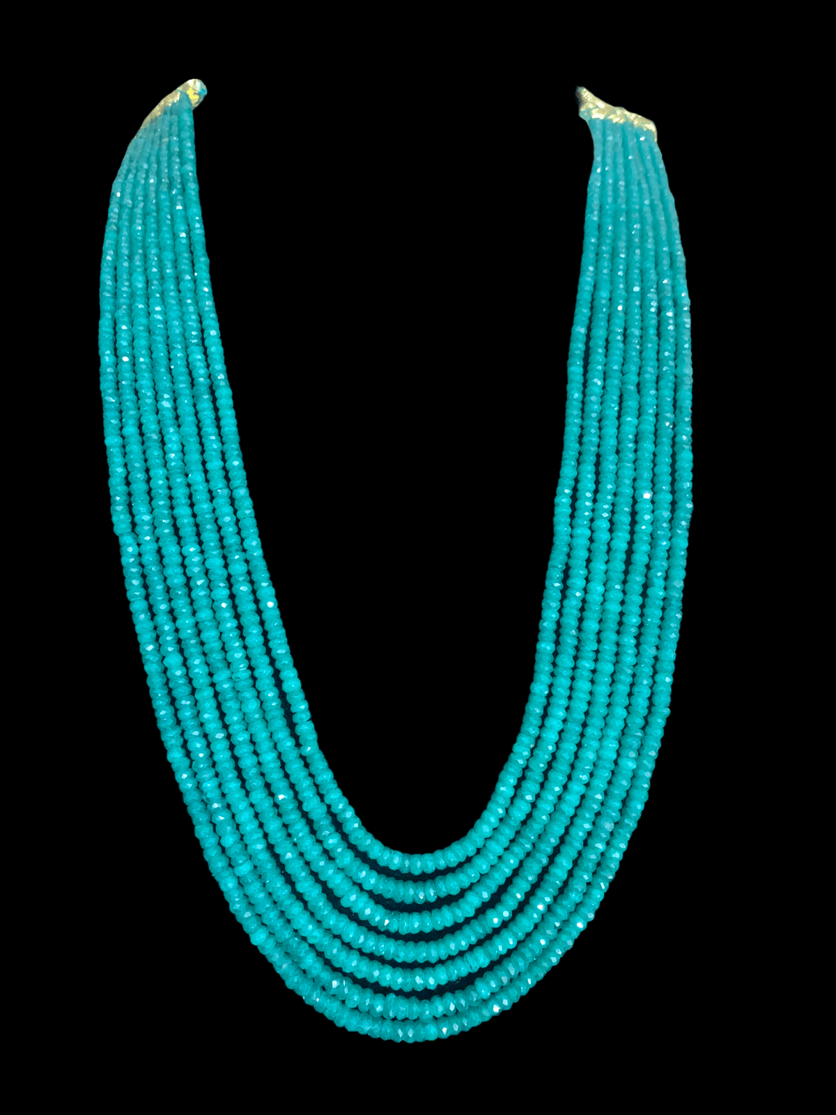 NS288 Emerald beads necklace (SHIPS IN 1 WEEK  )