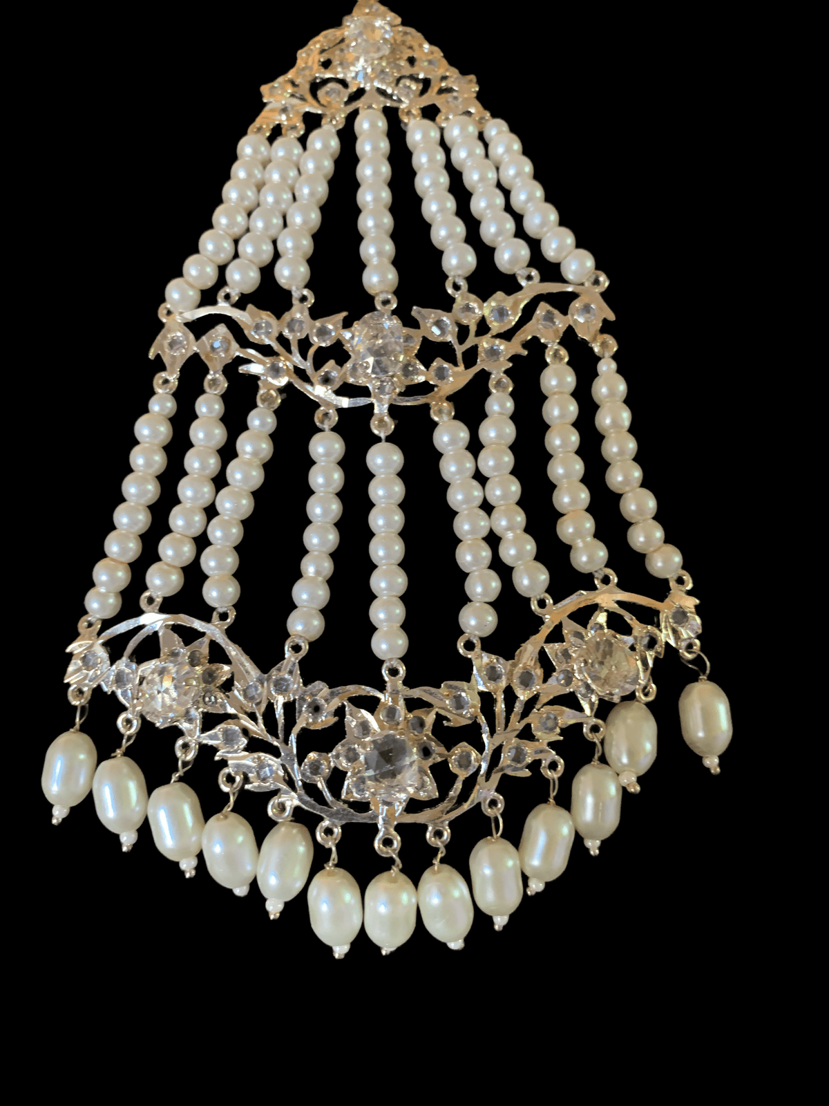 DJHR6 Leah jhoomar in silver plating ( READY TO SHIP  )