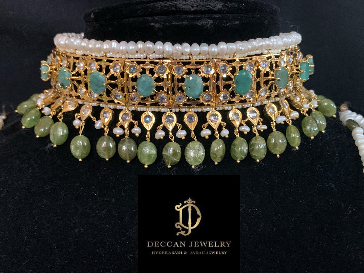 Insia jadavi lacha in natural beads (SHIPS IN 4 WEEKS)