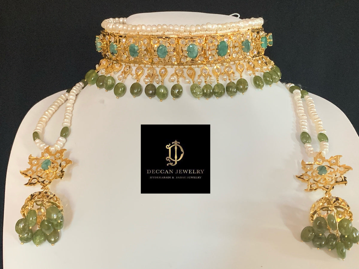 Insia jadavi lacha in natural beads (SHIPS IN 4 WEEKS)