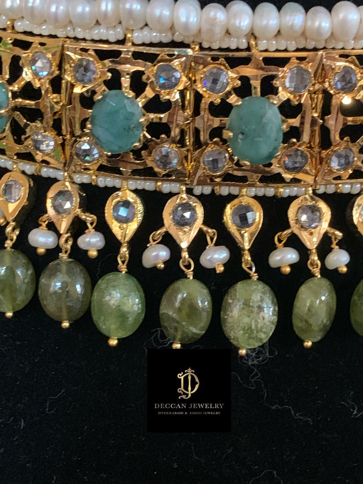 Insia jadavi lacha in natural beads (SHIPS IN 4 WEEKS)