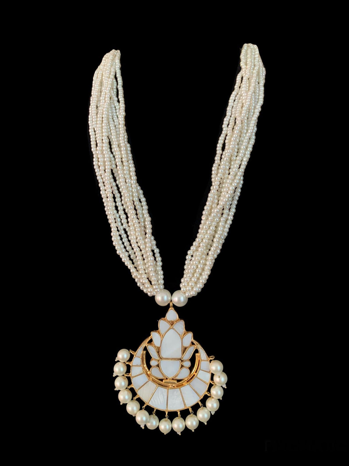 PS413 Niswa mother of pearl pendant set (READY TO SHIP )