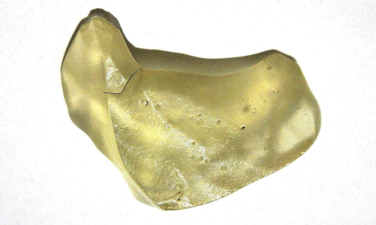 Libyan Glass Yellow Meteorite Impact Fragment Desert Rock Shard