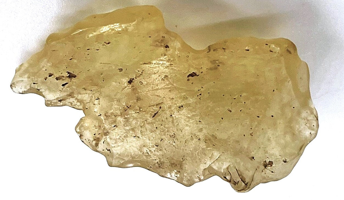 Libyan Glass Yellow Meteorite Impact Fragment Desert Rock Shard