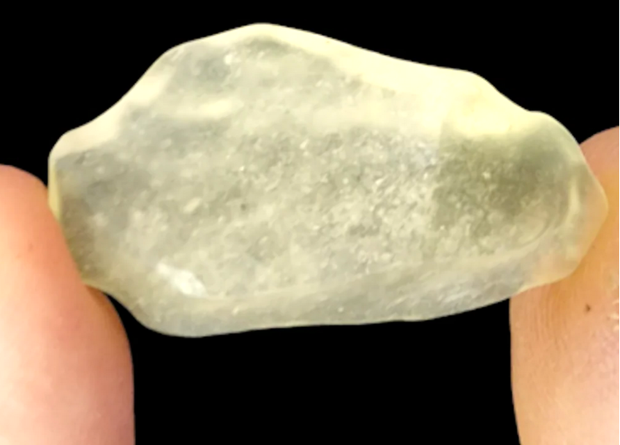 Libyan Glass Yellow Meteorite Impact Fragment Desert Rock Shard