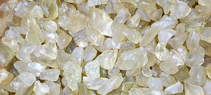 Libyan Glass Yellow Meteorite Impact Fragment Desert Rock Shard