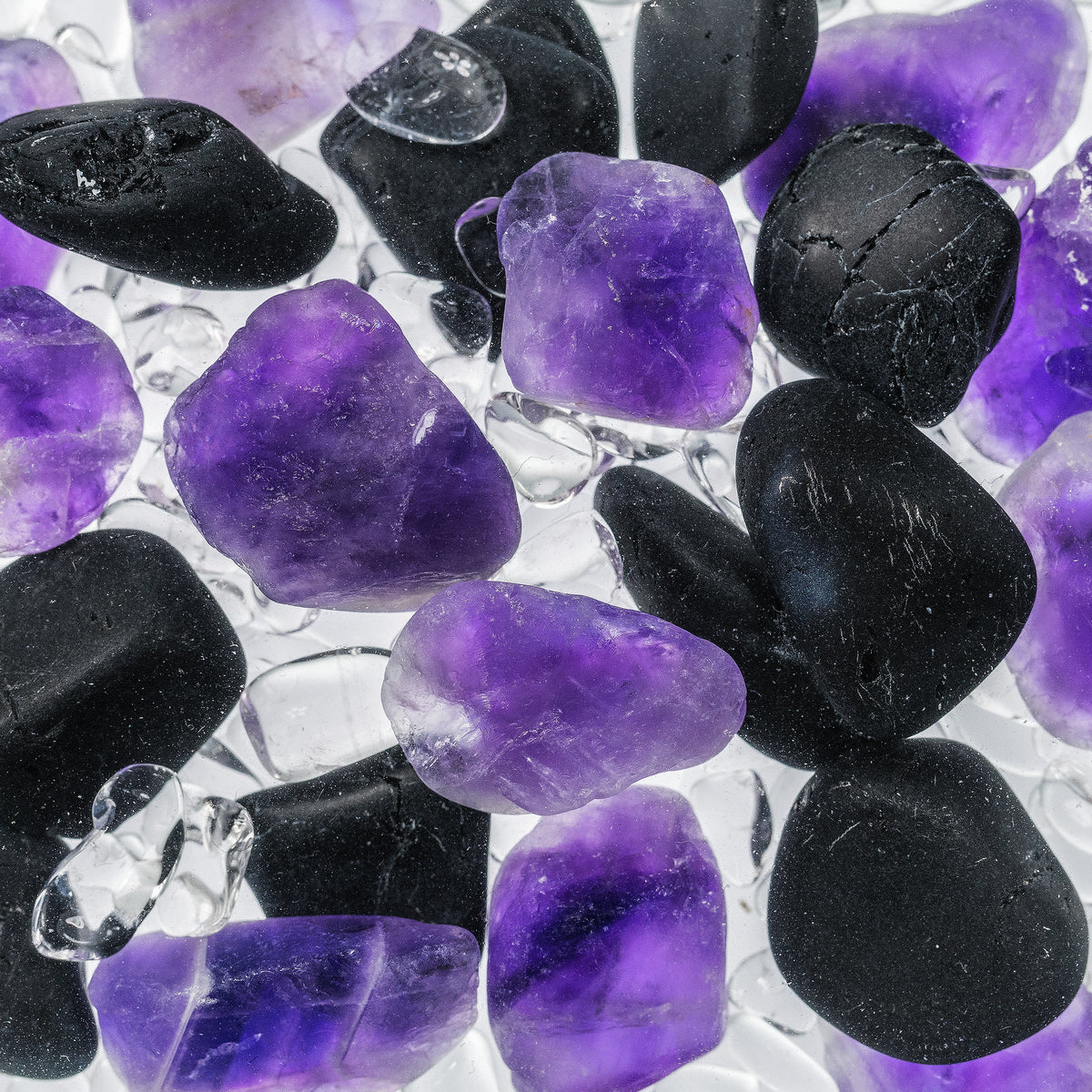 GemPod GUARDIAN | Amethyst, Black Tourmaline & Clear Quartz