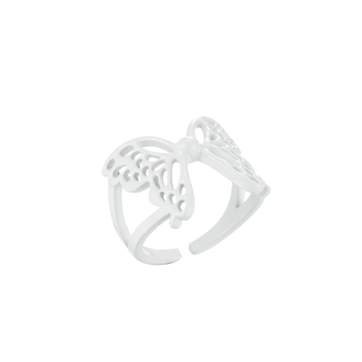 Mariposa Butterfly Ring Enamel Statement Jewelry Open Adjustable Ring Y2K Colorful Ring