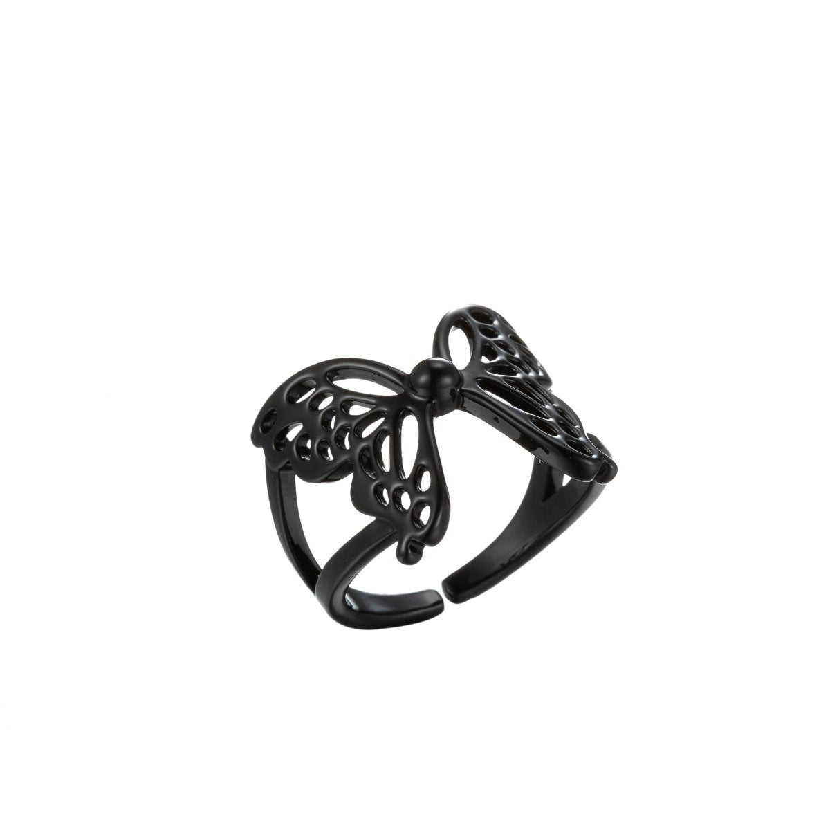 Mariposa Butterfly Ring Enamel Statement Jewelry Open Adjustable Ring Y2K Colorful Ring