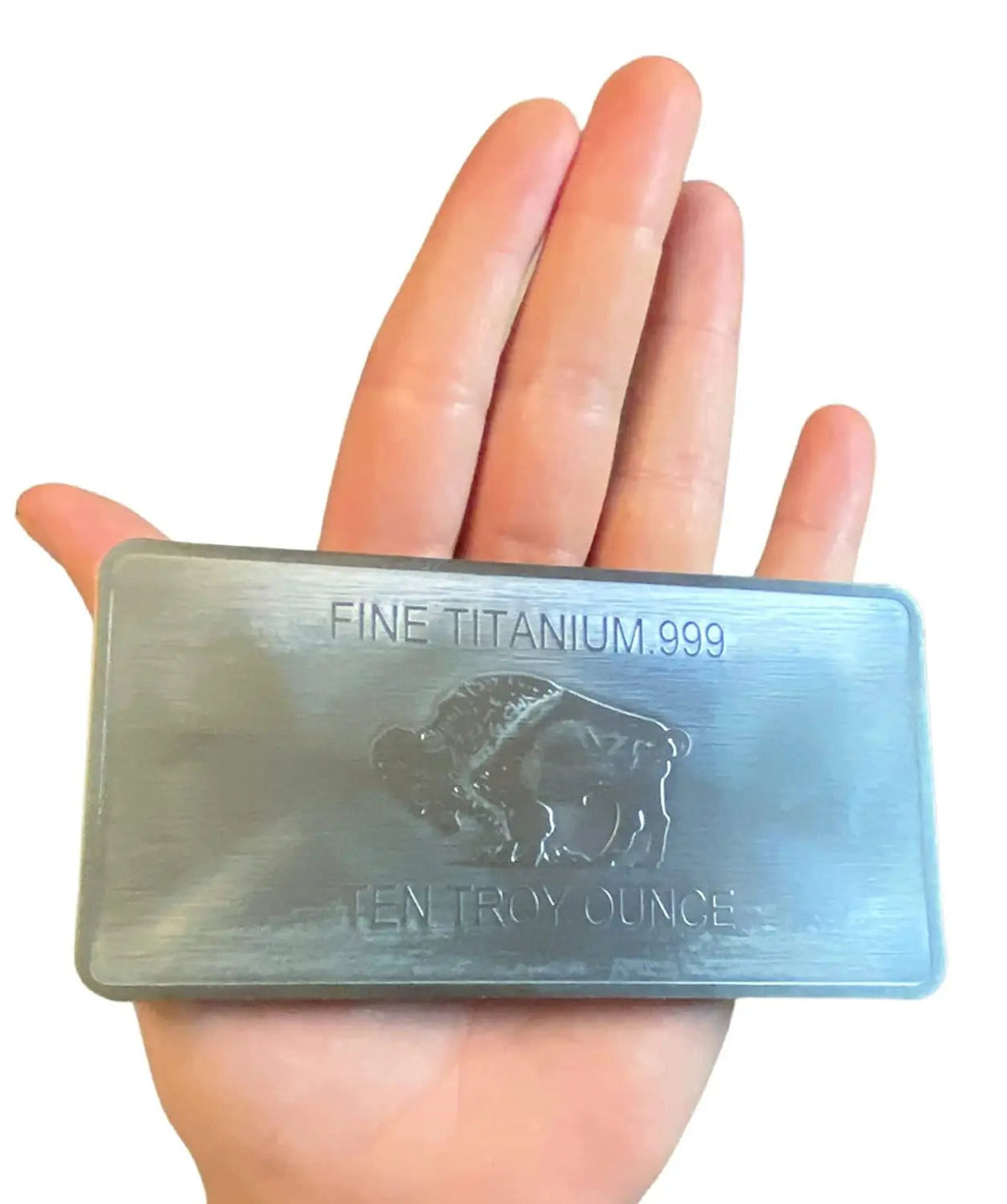 10-10 Ounce OZ 999 Fine Solid Titanium Precious Metal American Buffalo Bar Ingot Bullion Ti Element Chemistry Proof Mint Coin (Copy)