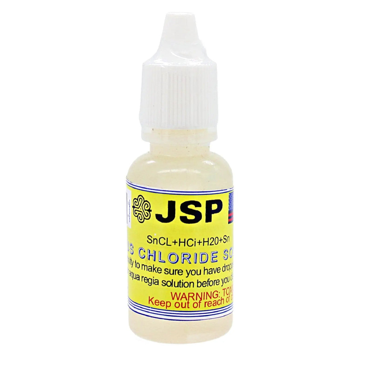 JSP Stannous Chloride Gold Test Refining Solution Premixed liquid 15mL Acid [SnCl2] 99+%