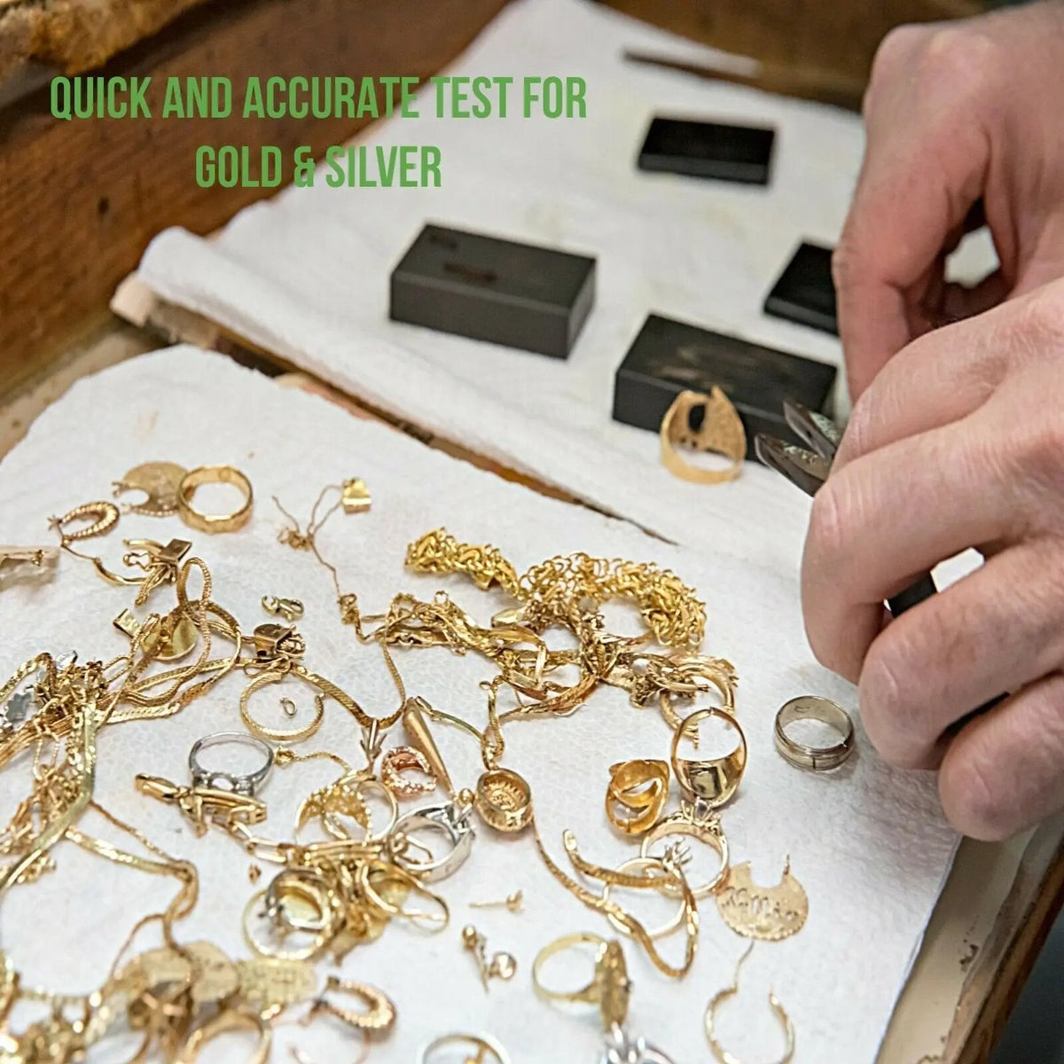 PuriTEST Gold Jewelry Testing Acid 10k 14k 18k Kit Tester N35 Earth Magnet Check Detect Precious Metals