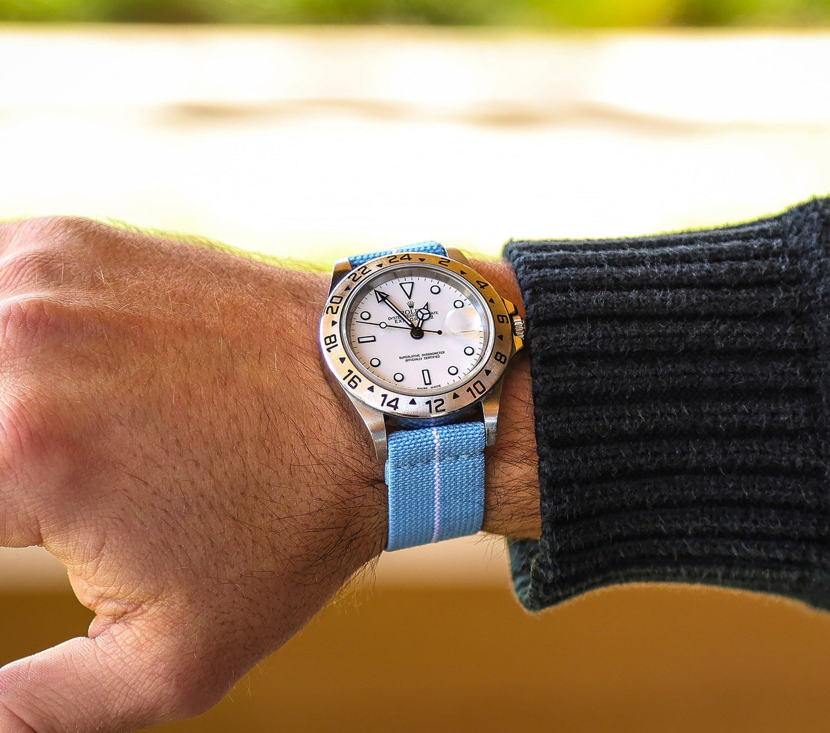 Miami Blue Elastic Watch Strap 20mm