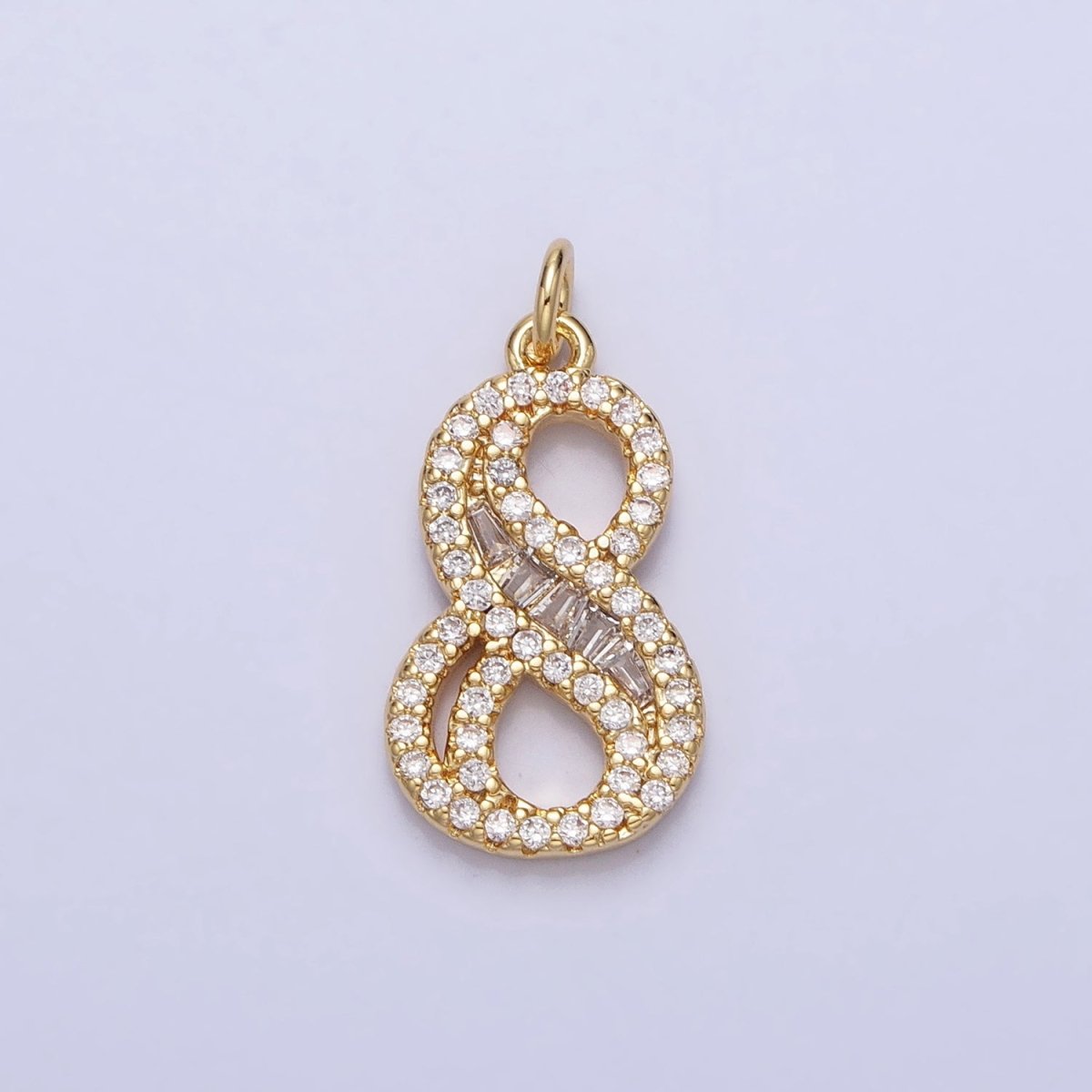 Micro Pave CZ Numbering Charms Pave Dangle Gold Filled Over Brass Number Charms Women Pave Number Findings Number 0-9 Charms AC519 - AC528