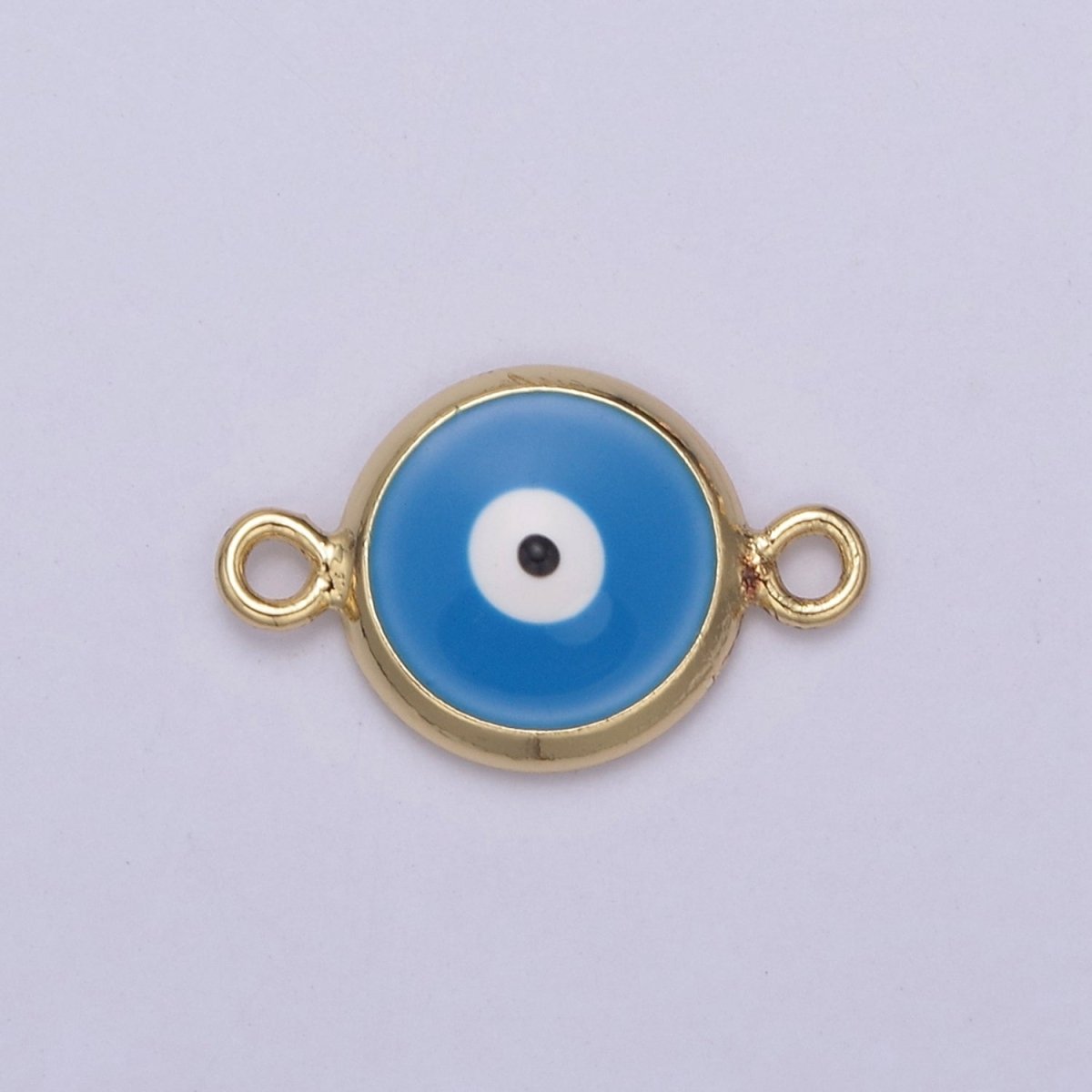 Mini Evil Eye Connector, Gold Filled Evil Eye Jewelry, Lucky Eye Jewelry, Evil Eye Charms, Evil Eye Jewelry, Good Luck Charms Y-434 - Y-443