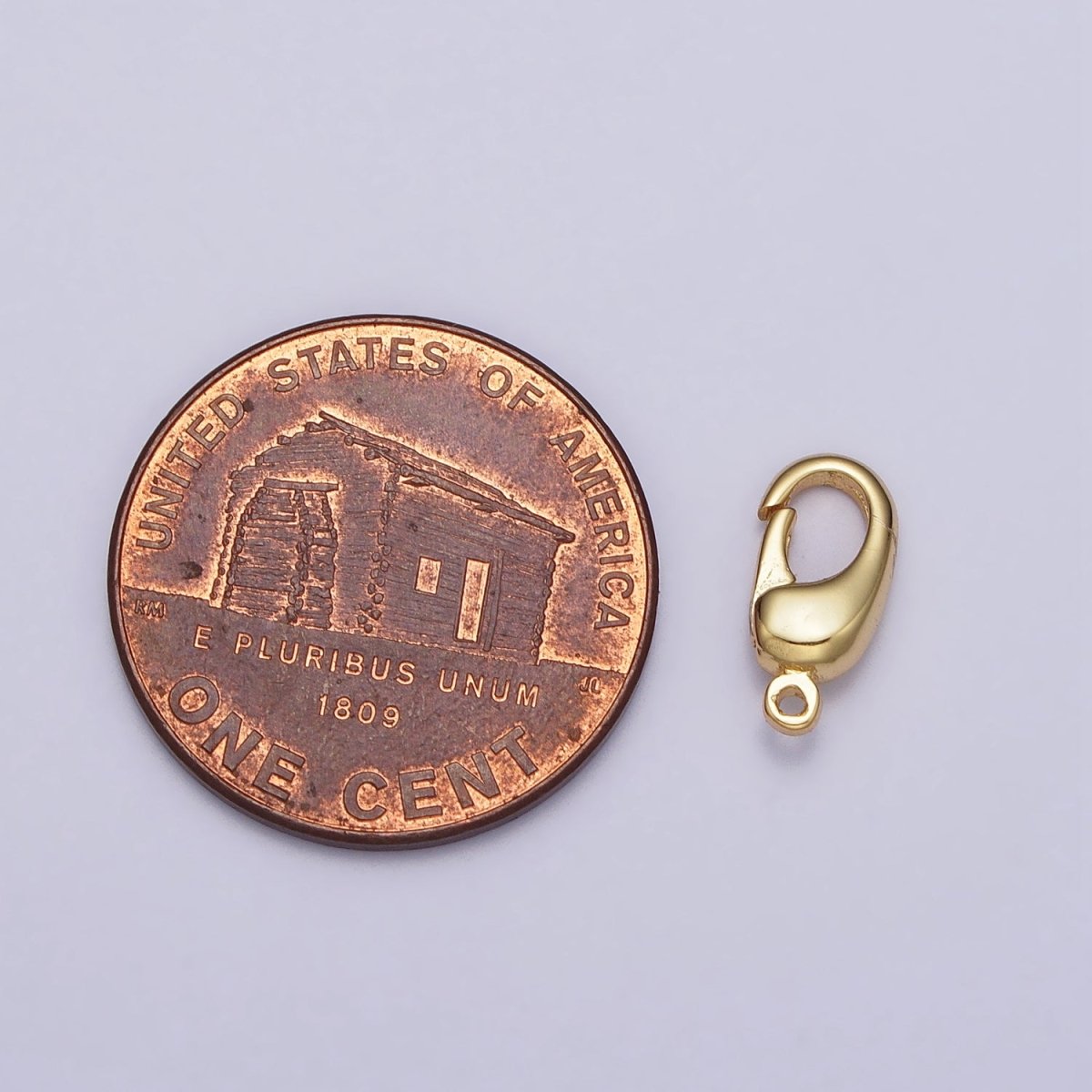 Mini Gold Push Clasp Wholesale Lobster Clasp Silver Lobster Claw for Jewelry Necklace Bracelet Anklet Making, Size 10.5 x 4.9mm Z-151 Z-152
