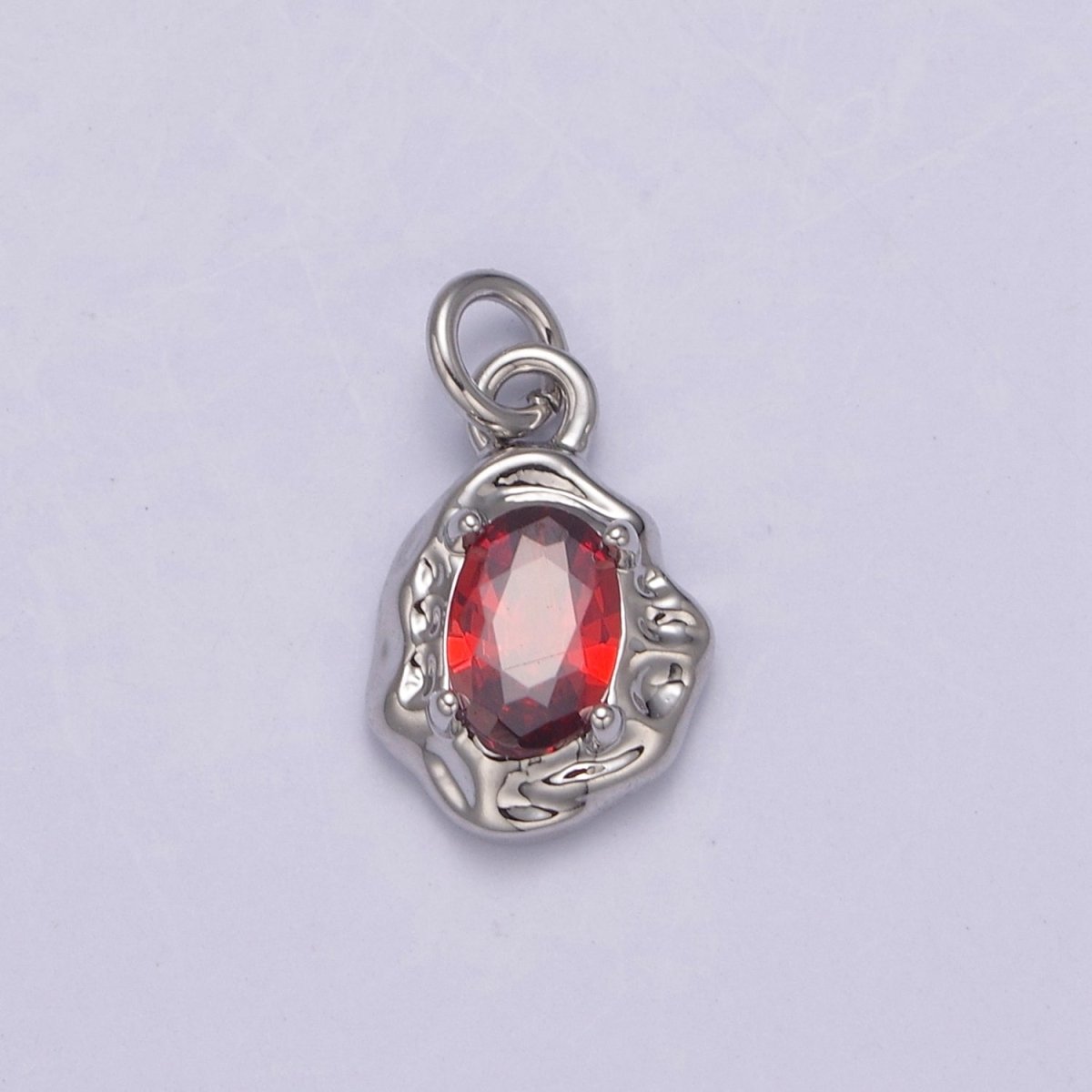 Mini Rustic Charm with Colorful Cubic Zirconia Stone for Add on Charm in 14k gold Filled for Jewelry Supply N-717 - N-724 N-878 - N-880