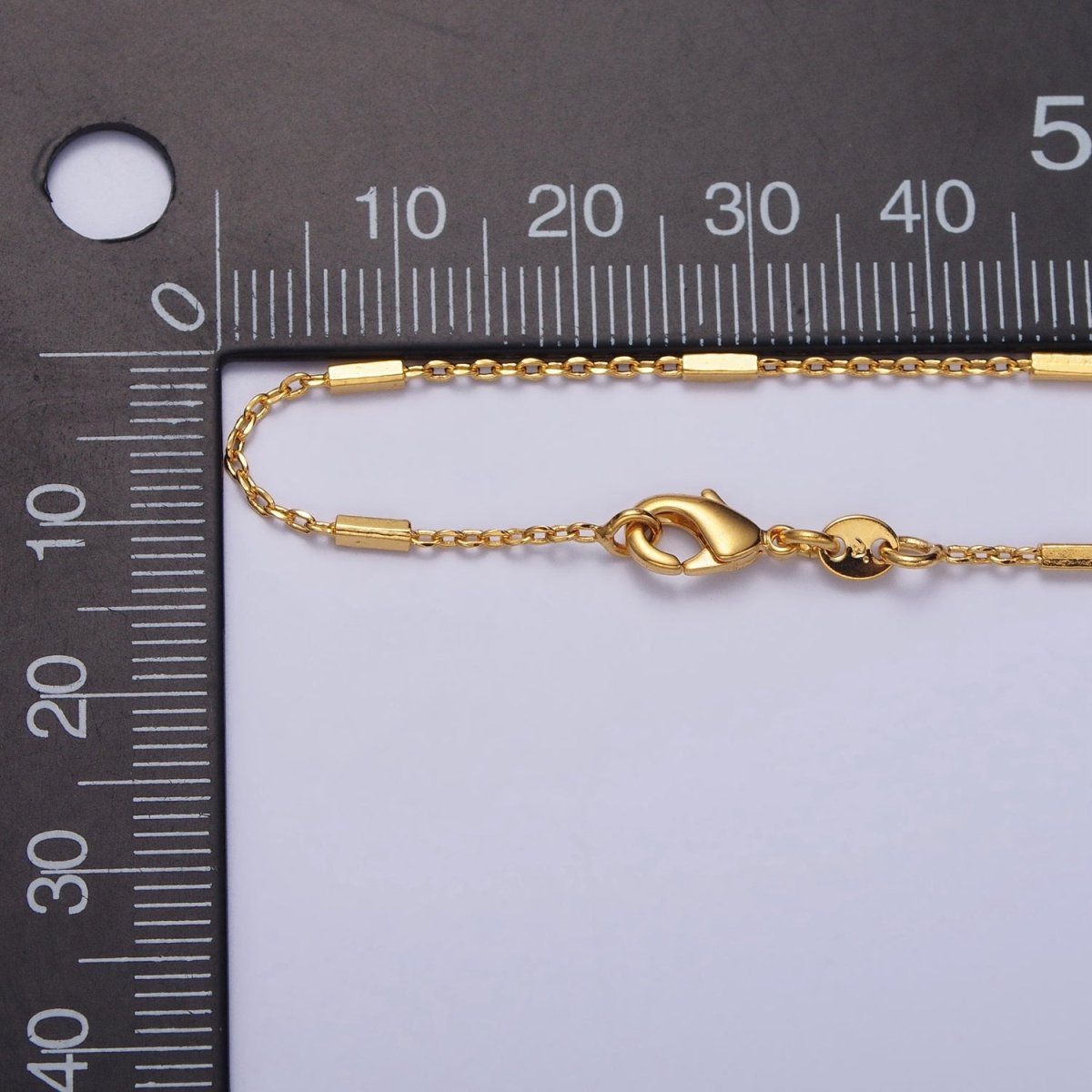 Minimalist 17.5 Inches Cable Long Tube Gold Chain Necklace | WA-1544 Clearance Pricing
