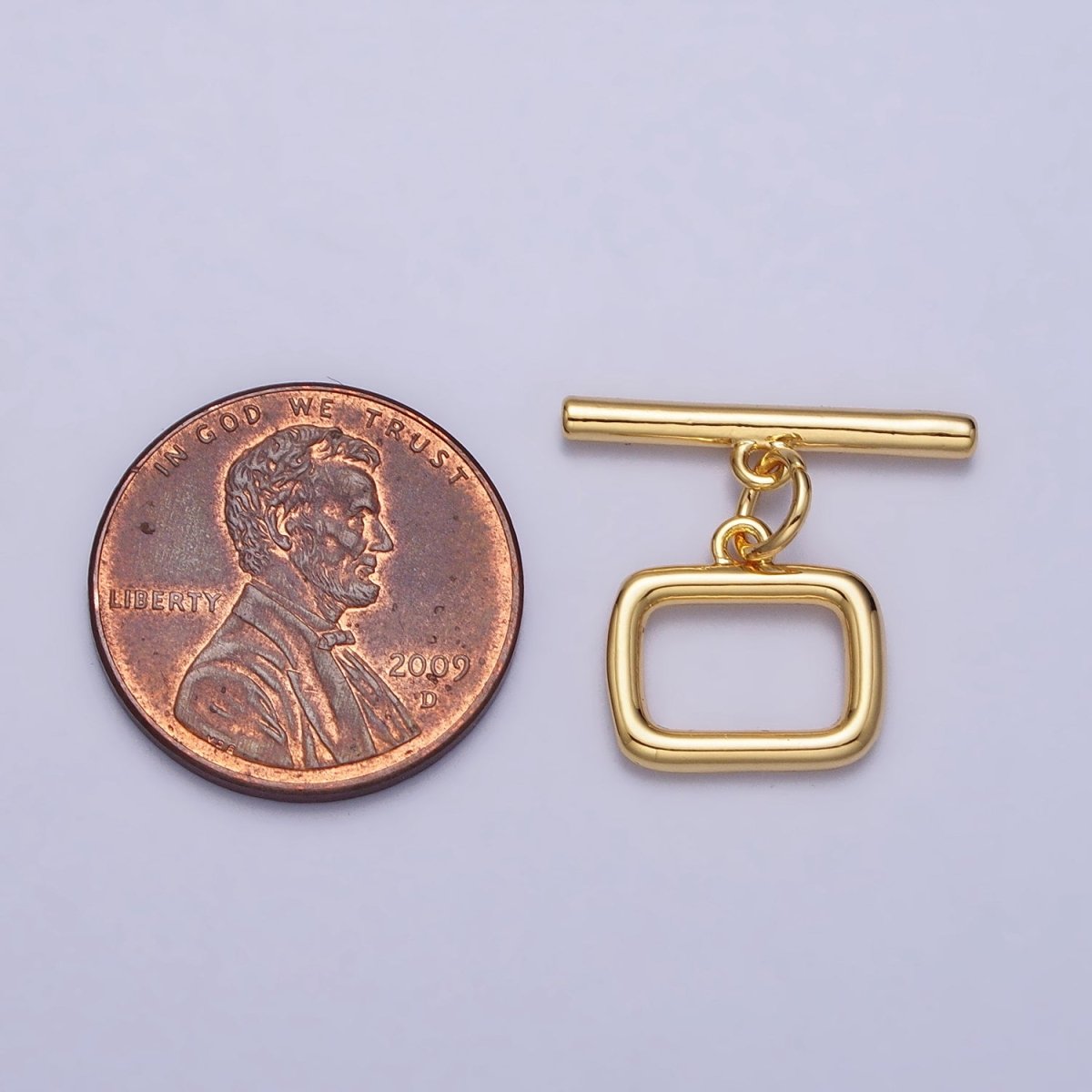 Minimalist Rectangular Toggle Clasps Jewelry Closure Supply in Gold & Silver | Z-078 Z-079