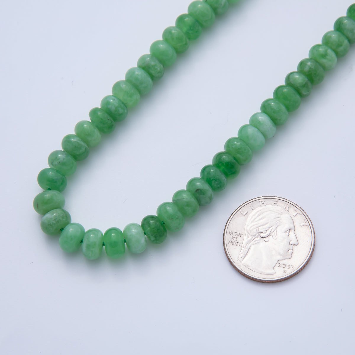 8mm x 5mm Citrine, Azurite, Agate, Morganite, Amazonite, Carnelian, Amethyst, Chrysocolla, White Quartz, Emerald Rondelle Natural Gemstone Bead 15 Inch Strand Finding | WA-A3539 - WA-A3548