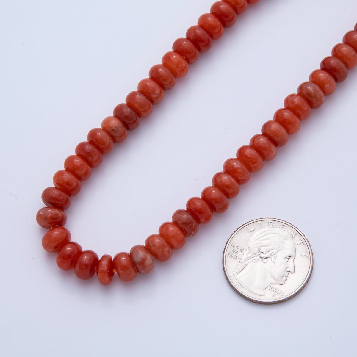 8mm x 5mm Citrine, Azurite, Agate, Morganite, Amazonite, Carnelian, Amethyst, Chrysocolla, White Quartz, Emerald Rondelle Natural Gemstone Bead 15 Inch Strand Finding | WA-A3539 - WA-A3548