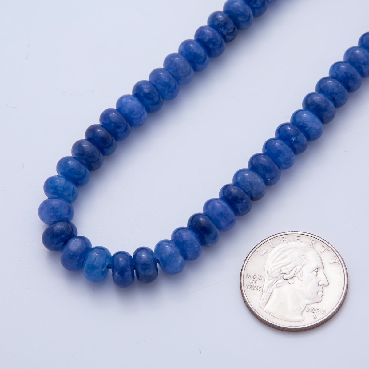 8mm x 5mm Citrine, Azurite, Agate, Morganite, Amazonite, Carnelian, Amethyst, Chrysocolla, White Quartz, Emerald Rondelle Natural Gemstone Bead 15 Inch Strand Finding | WA-A3539 - WA-A3548