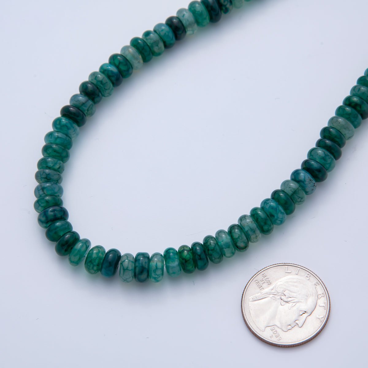 8mm x 5mm Citrine, Azurite, Agate, Morganite, Amazonite, Carnelian, Amethyst, Chrysocolla, White Quartz, Emerald Rondelle Natural Gemstone Bead 15 Inch Strand Finding | WA-A3539 - WA-A3548