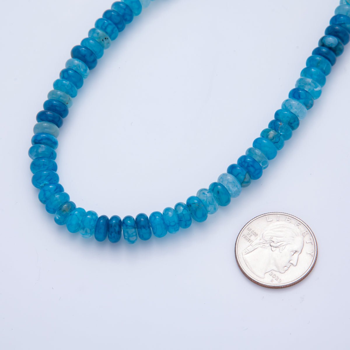 8mm x 5mm Citrine, Azurite, Agate, Morganite, Amazonite, Carnelian, Amethyst, Chrysocolla, White Quartz, Emerald Rondelle Natural Gemstone Bead 15 Inch Strand Finding | WA-A3539 - WA-A3548