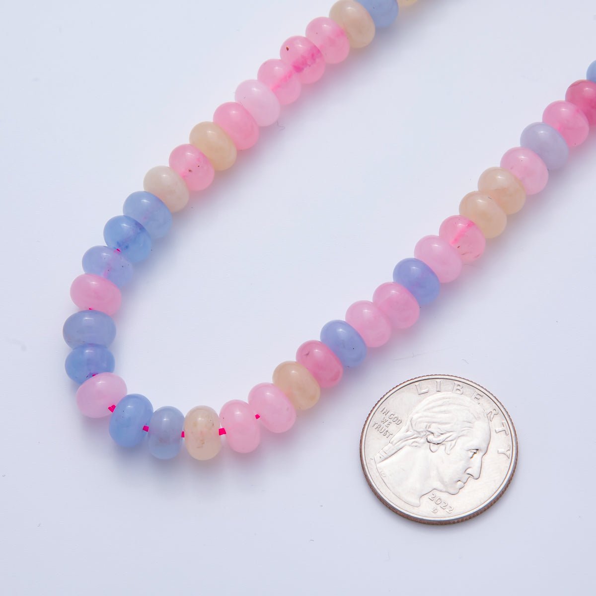 8mm x 5mm Citrine, Azurite, Agate, Morganite, Amazonite, Carnelian, Amethyst, Chrysocolla, White Quartz, Emerald Rondelle Natural Gemstone Bead 15 Inch Strand Finding | WA-A3539 - WA-A3548