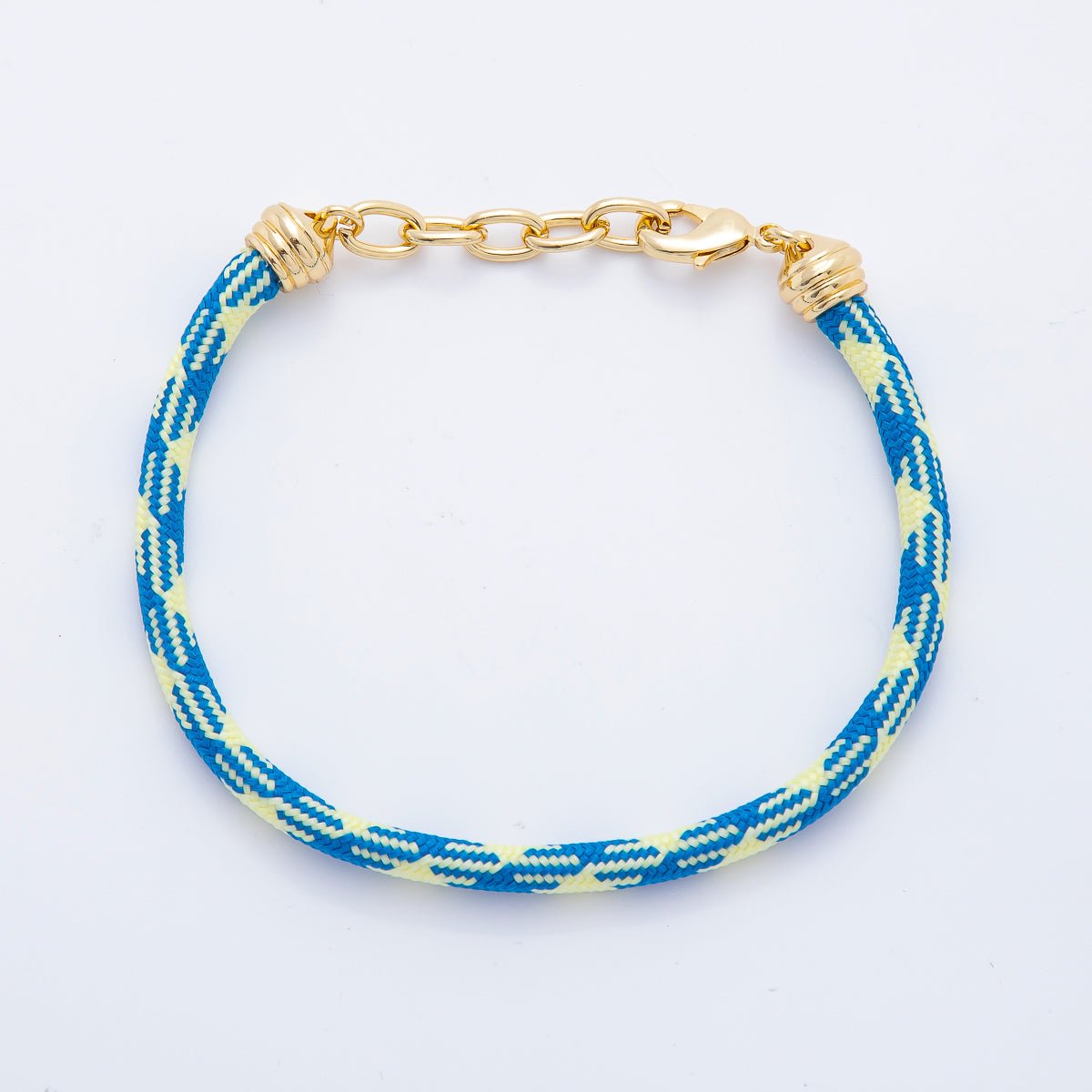 18K Gold Filled Summer Fall Cotton Paracord Cord Bracelet 8.4 inch | WA-1922 ~ WA-2034