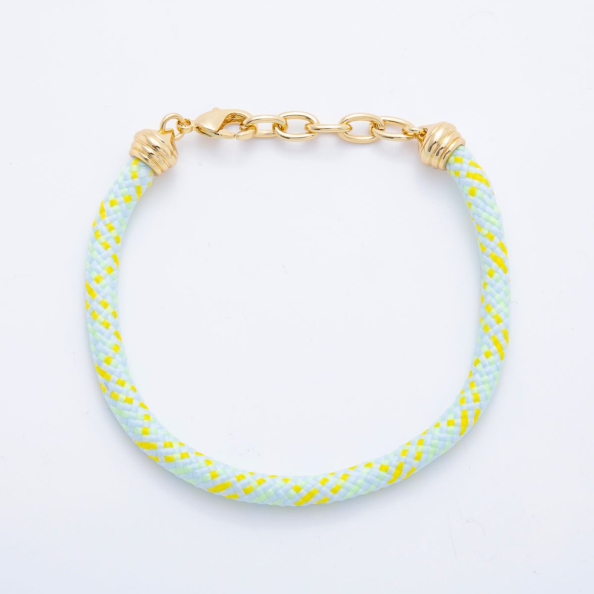 18K Gold Filled Summer Fall Cotton Paracord Cord Bracelet 8.4 inch | WA-1922 ~ WA-2034