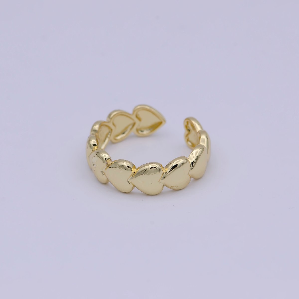 OS Dainty Gold Heart Ring, Love Heart Ring, Muti Heart Ring Friendship Ring, Love Ring Valentine Gift for Her U-480