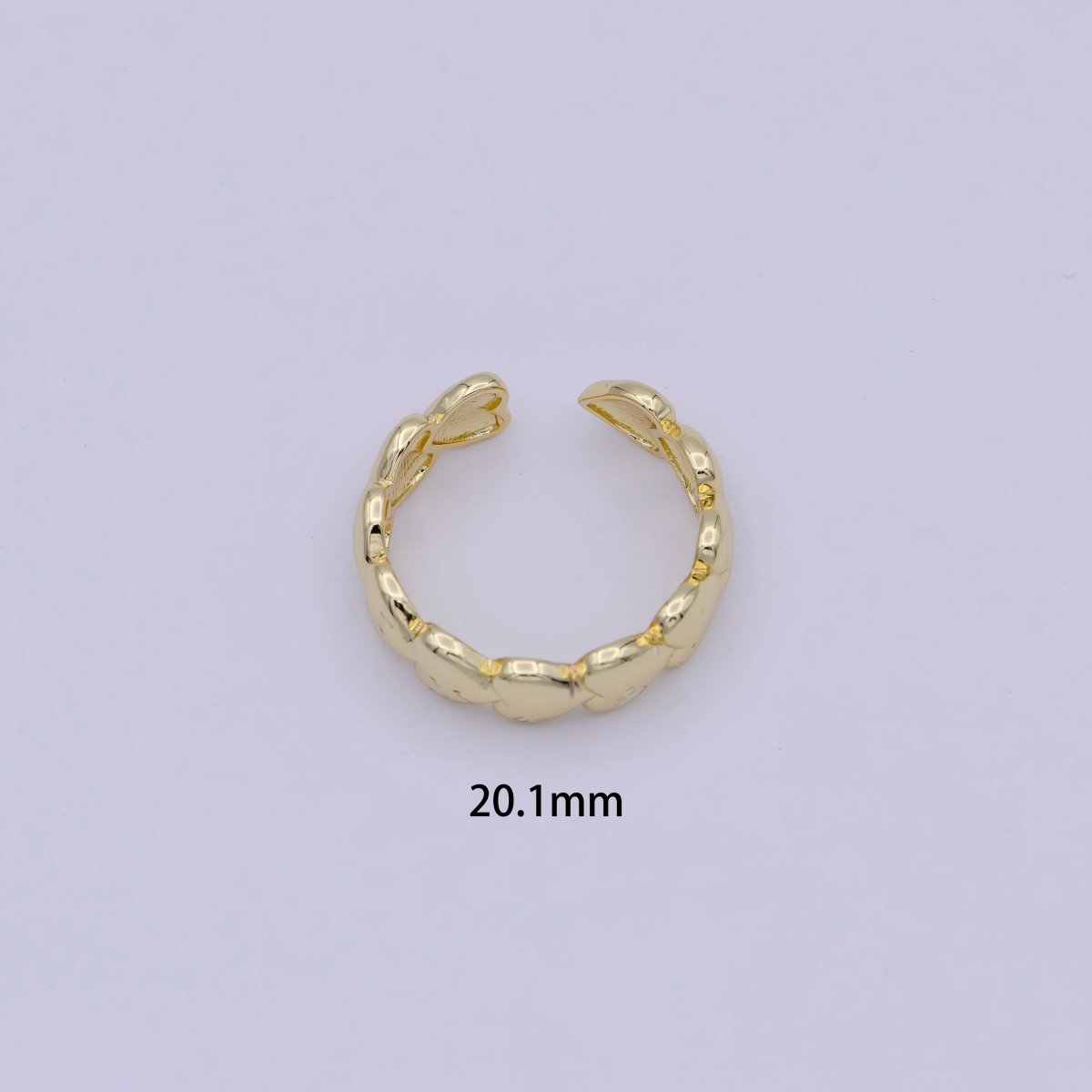 OS Dainty Gold Heart Ring, Love Heart Ring, Muti Heart Ring Friendship Ring, Love Ring Valentine Gift for Her U-480