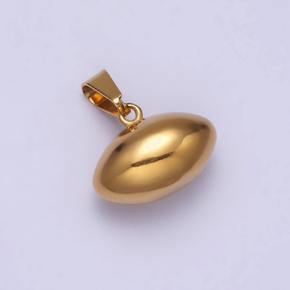 Stainless Steel American Football Athletic Sport Pendant in Gold & Silver J-710 J-711