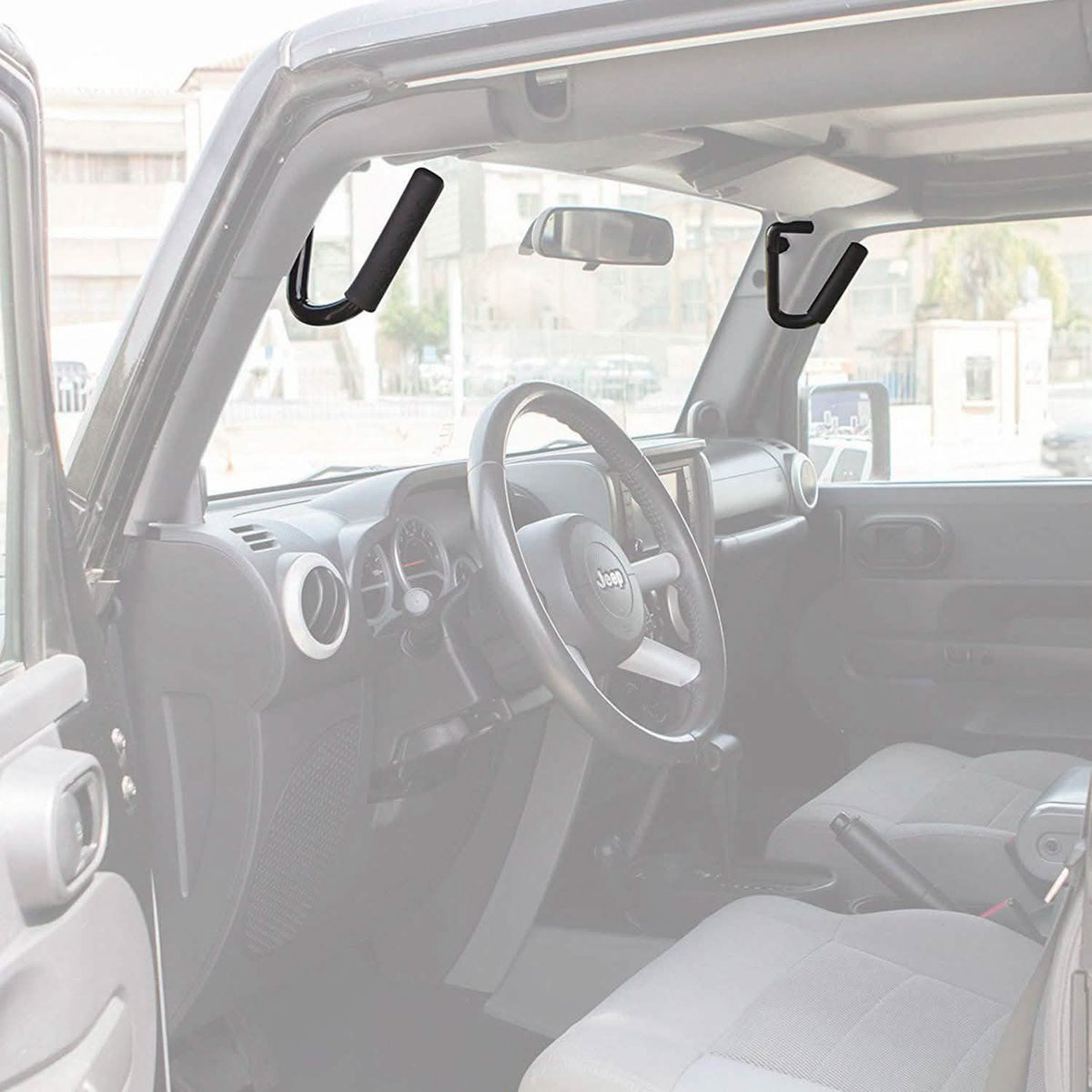OxGord® GBHD-JP01 - Front Grab Handles with Grip Roll Bar