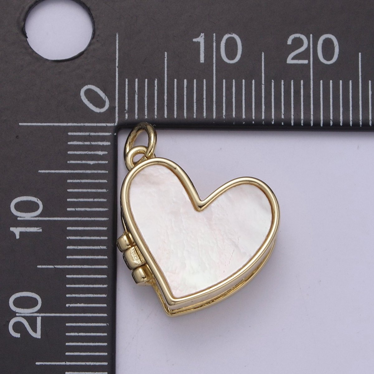 Pearl Locket Charm Necklace 14k Gold Filled Heart Locket for Photo Necklace • Pearl Jewelry W-193