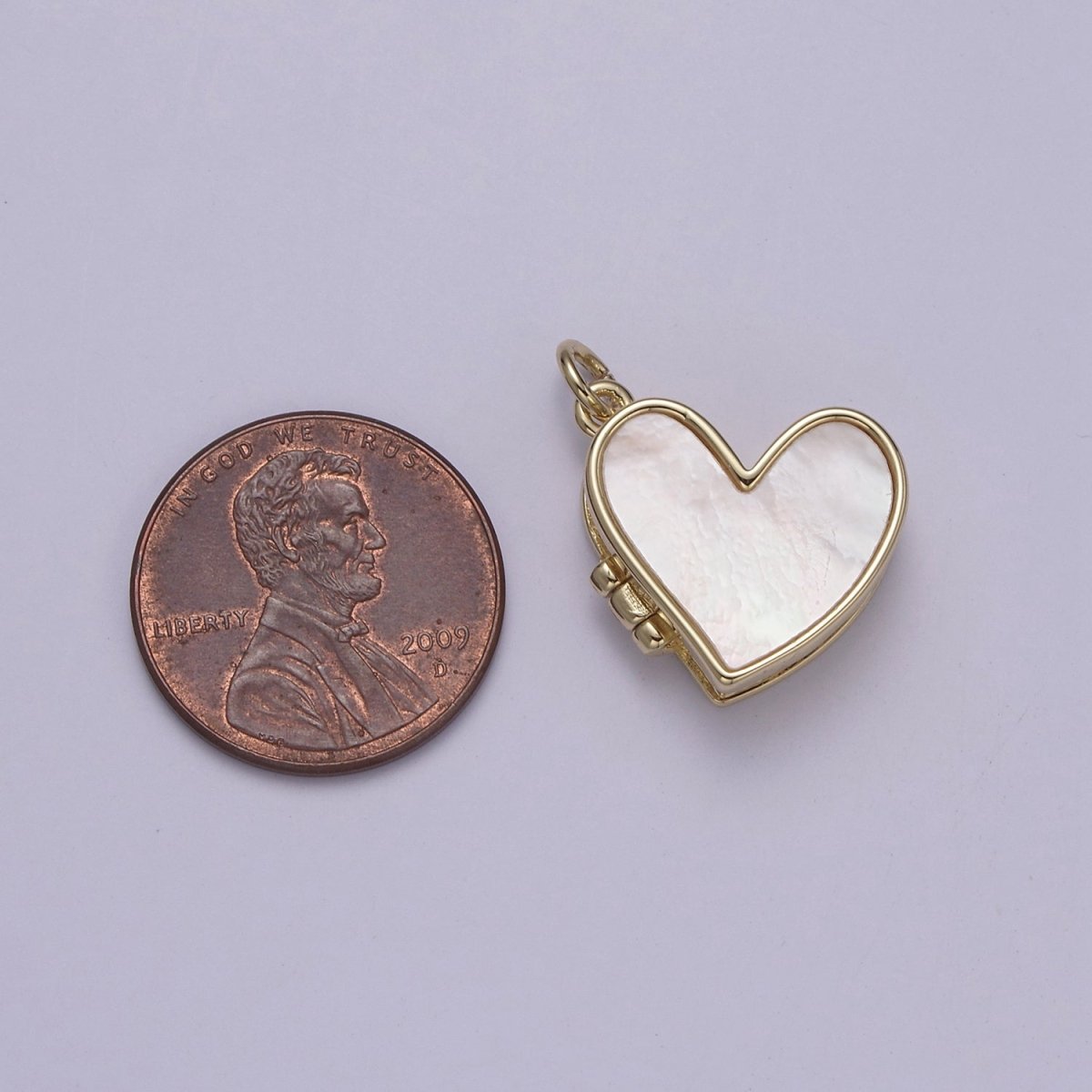 Pearl Locket Charm Necklace 14k Gold Filled Heart Locket for Photo Necklace • Pearl Jewelry W-193